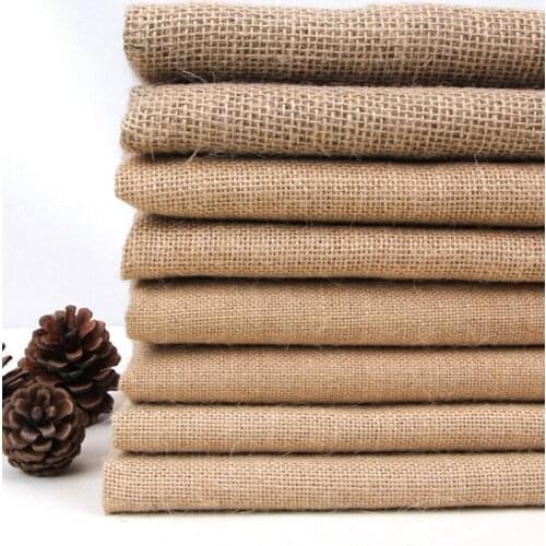 Burlap Cloth Thickened Jute Linen Vintage Decorative Kindergarten Handmade DIY Tablecloth Old Coarse Cloth Sackcloth