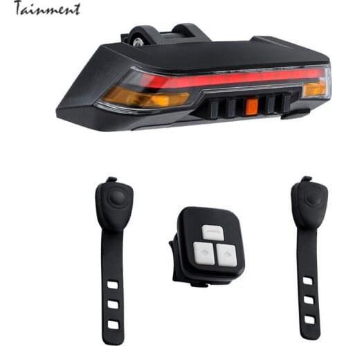 Bike Brake Light Flash Tail Light Rear Rotate Bike Wireless Remote Control Rotate Cycling Laser Safety Line Lights Cycling Lamps