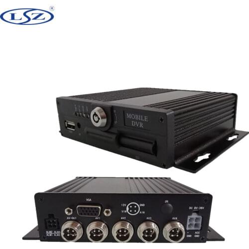 HD 4 channel AHD720P/AHD960P/AHD1080P megapixel Wide voltage DC8V-36V Mobile DVR Big boat / taxi / private car / truck / bus