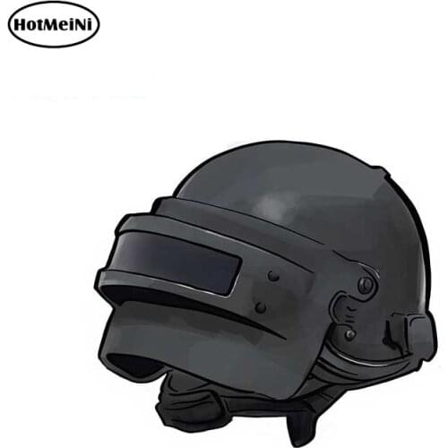 HotMeiNi 13cm x 13cm PUBG Helmet Graphics Car Stickers and Decals Car Styling Door Windows Motorcycle Waterproof Vinyl Sticker