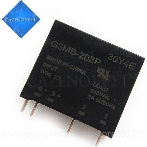 1pcs/lot Solid State Relay G3MB-202PL DC-AC PCB SSR In 12V DC 5V DC Out 240V AC 2A In Stock