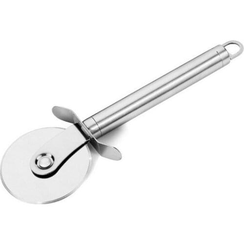 1PC Pizza Cutter and Pie Server Pizza Server Knife Pizza Wheel Slicer Stainless Steel Kitchen Pizza Tool KX 167