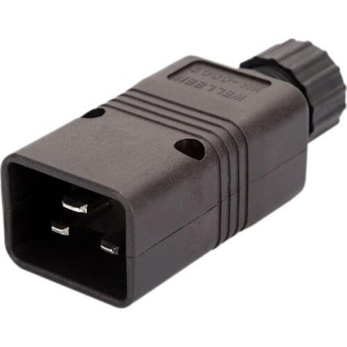10PACK C20- Wire Cable Connector AC Power Adapter IEC320 C20 TO Cord Connector Converter Male To Female Socket Conversion Plug