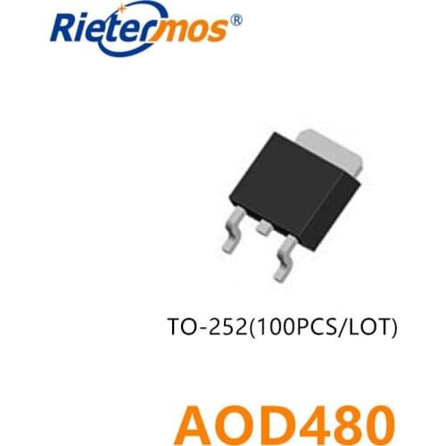 100PCS AOD480 D480 T0-252 SMD HIGH QUALITY