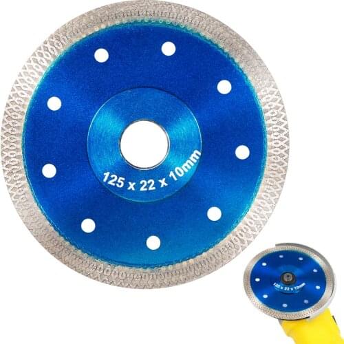 105/115mm/125mm Super Thin X Shape Diamond Porcelain Saw Blade Hot Sintered Diamond Circular Disc For Cutting Porcelain Tiles