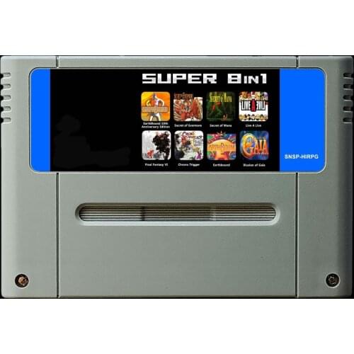 16Bit Games ** SUPER RPG 8 IN 1 ( PAL EUR Version!! English Language!! )