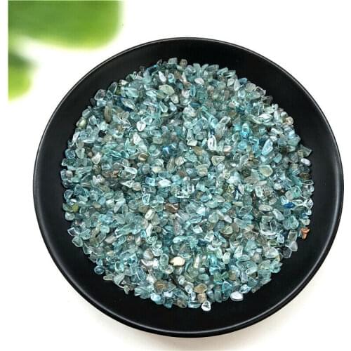 50g 2 Size Natural Blue Apatite Crystal Gravel Tumbled Polished Stone Healing E3 Natural Stones and Minerals