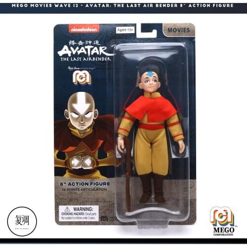 Mego Avatar:The Last AirBender Movies and Tv Action Figure 8 Inch Pvc&Cloth Collectible Halloween Gift Horror Toys For Boys