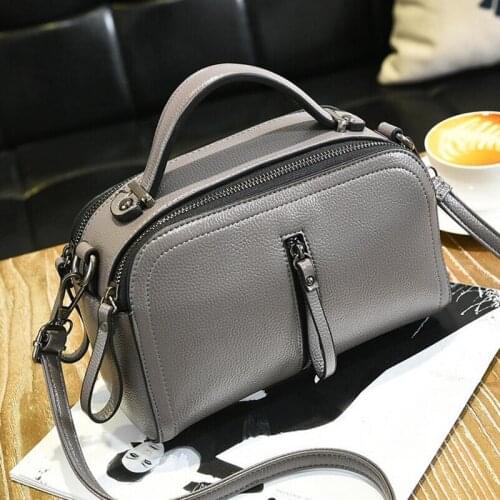 New Barhee Brand Design Women Shoulder Bag Single Strap Handbag Small Flap Purse Gray High Quality PU Leather Doctor Bag Bolsas