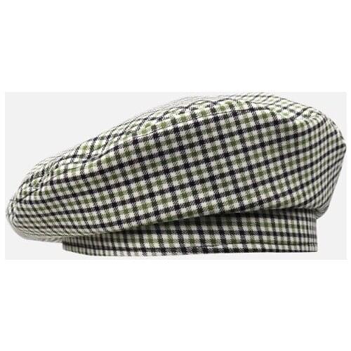 Summer Plaid Beret Thin Section Small Fresh Retro Painter Hat British Literature and Art Students Wild Octagonal Hats