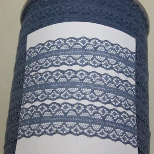 Free shipping wholesale high quality Knitting embroidered lace ribbon decorative 10yards diy gray