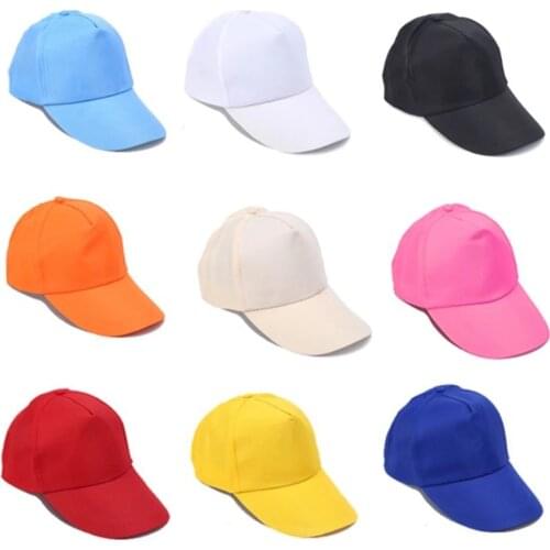 1pc Unisex Adjustable Caps Protective Sun Men Women Baseball Caps Summer Solid Color Plain Curved Sun Visor Hip-Hop Hats