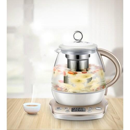 Health pot full automatic fine steel glass electric kettle tea multi-functional black