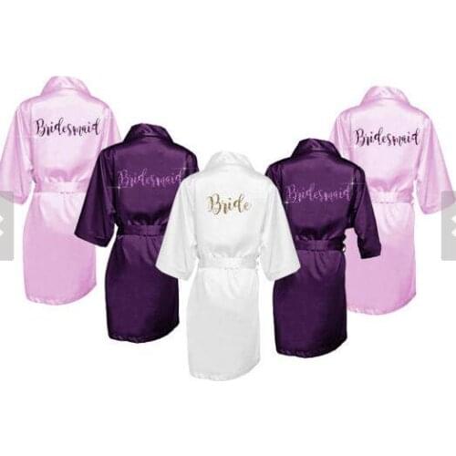Personalized Glitter Bridal Shower pajamas nightgown Robes Wedding Engagement Hens Night Bachelorette Party favors gifts