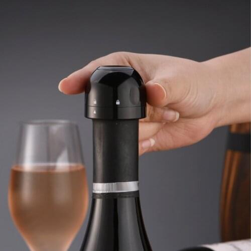 Champagne Stopper Vacuum Red Wine Bottle Cap Stopper Silicone Sealed Champagne Bottle Stopper Vacuum Retain Freshness Wine Plug