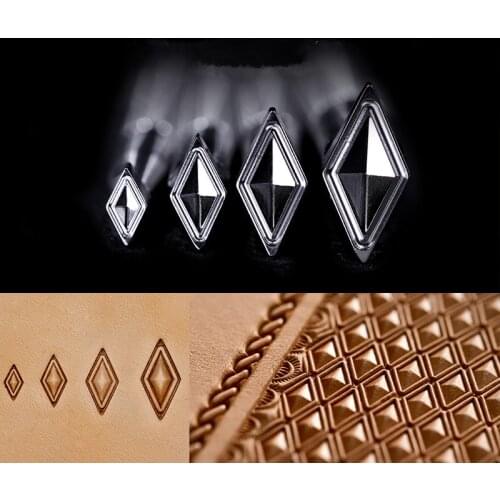 LX1 diamond combination series diy handmade leather vegetable tanned leather stainless steel leather leather carving printing to