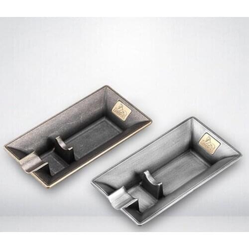 Medal Cigarette Cigar Ashtray Single Cigar Holder LUBINSKI Home Travel Outside Portable Retro Fashion Exquisite Tobacco Ash Tray