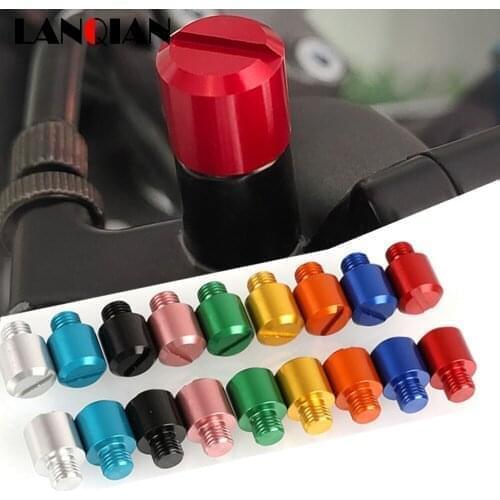 Motorcycle M10 CNC Aluminum Mirrors Hole Plug Screws Caps Cover Bolts For Honda CM CMX 300 500 REBEL CB1000R CB190R CB919 CB1000