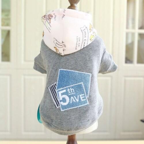 Floral Pet Dog Clothes for Dogs Warm Cotton Puppy Dog Kedi Coat Sweatshirt Yorkshire Katten Clothing Pet Products Dog Costume