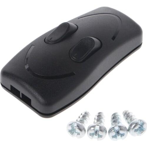 OOTDTY Lamp Double Control Switch CE Floor Light Table Lamp Push Button Switches Two-way