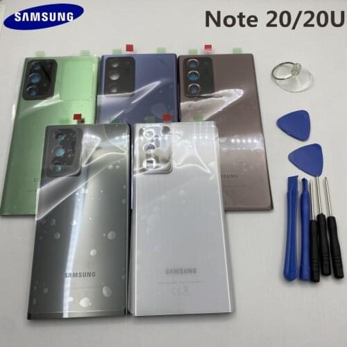 Original Samsung Glass Housing Back Cover Cases For SAMSUNG Galaxy Note 20 Note20 Ultra Note20+ Phone Rear Battery Door+tools