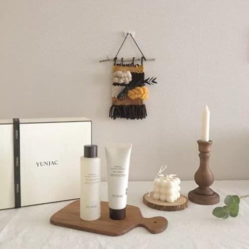 Korean Style Log Pine Coaster Scented Candle Insulation Pad Pendulum Decoration Props Hand-painted Materials