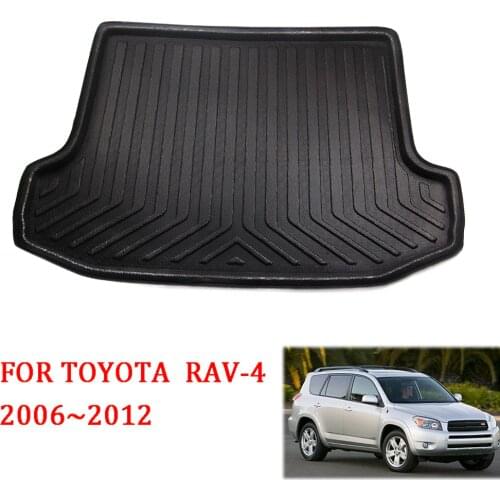 BBQ@FUKA 1PC RUBBER FIT FOR TOYOTA RAV4 RAV-4 2006~2012 REAR TRUNK CARGO MAT LINER BOOT FLOOR TRAY ANTI-SLIP ACCESSORIES