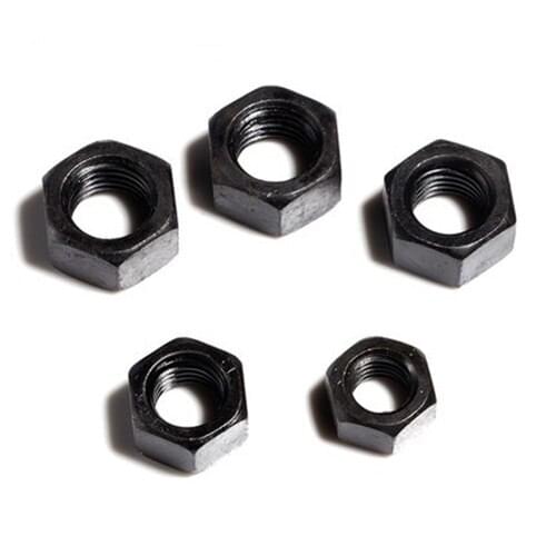 M8 M10 M12 M14 M16 M18 M20 8.8G High Strength Small Pitch Hex nut hexagon nuts bolt screw cap BLACK