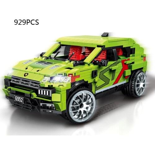 Technical germany bull logo suv moc building block 1:16 scale Lambor URUS assemble model vehicle steam bricks toys collection
