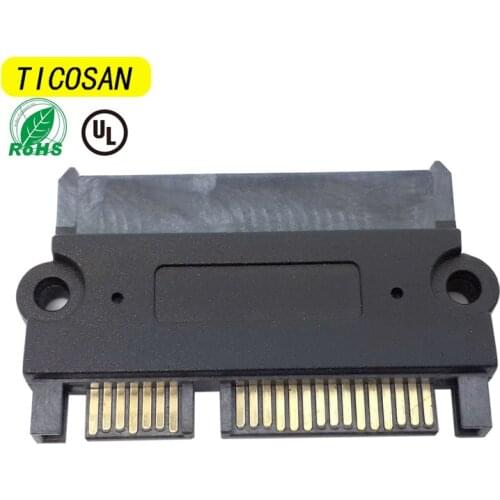 TICOSAN SA-029 SATA 22P 7+15 power supply data simultaneous transmission male to female hard drive adapter