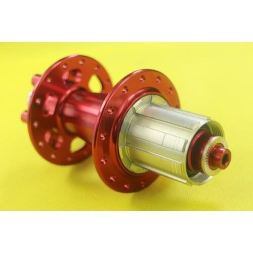 Powerway M71 j-hook disc brake rear hub red 28 holes Pillar 1423 bladed spokes applicable crosscounty XC AM ENDURO mountain bike