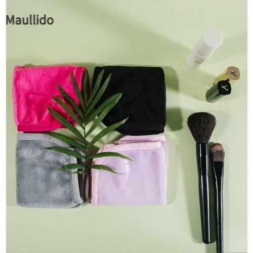 1pc Soft Square Makeup Removal Towel Reusable Makeup Remover Microfiber Wipe Cloth Facial Cleaning Pads Face Skin Care Tool