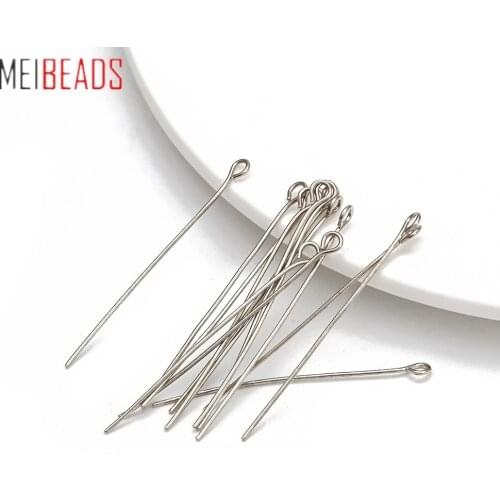 200pcs/lot 30mm Fashion Pins & Needles Eye Pin Head Pins Findings Making Craft Hole DIY Accessories Components
