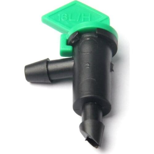 30pcs 16L/H Green Barbed Connector Watering Flag Drippers Switch Mini Practical Sprayer Garden Home Drip Irrigation Emitters