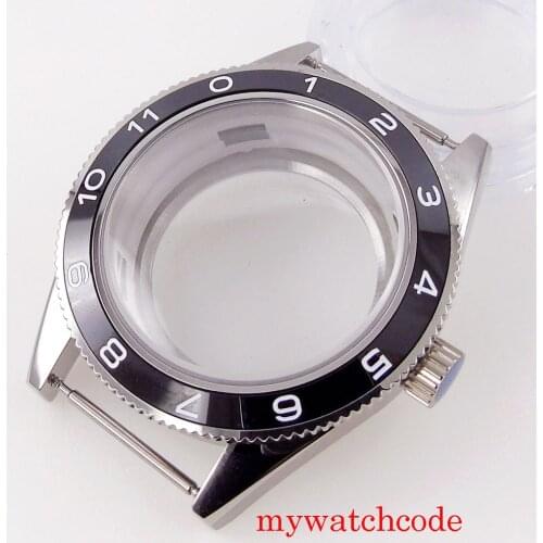 41mm Corgeut Stainless Steel Watch Case Sapphire Glass For NH35A NH36A MIYOTA 8215 821A 8205 ETA 2836 Automatic Movement