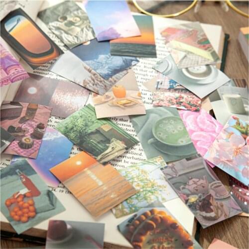 50pcs/lot INS Kawaii stickers scrapbook diary craft diary photo album decoration stickers aesthetic stationery