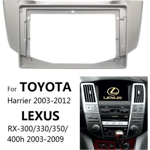 Double Din Auto Stereo Multimedia Player Dash Panel Frame Kit Car Radio Fascia For TOYOTA Harrier/LEXUS RX300/330/350/400h