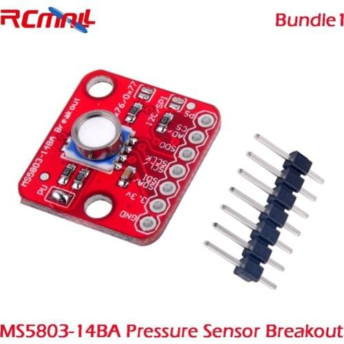 MS5803-14BA / 01BA Liquid Gas Pressure Sensor Breakout for Arduino High Resolution I2C SPI Interface RCmall FZ2519 FZ2520