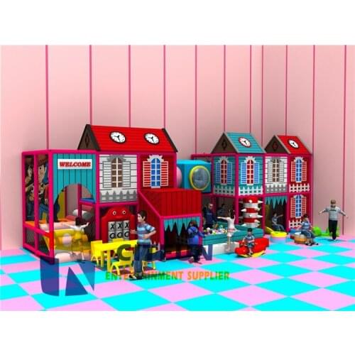 EU Standard Happy House Toy Children Amusement Park Soft Indoor Playground area with Ball pit for sale IP-013A