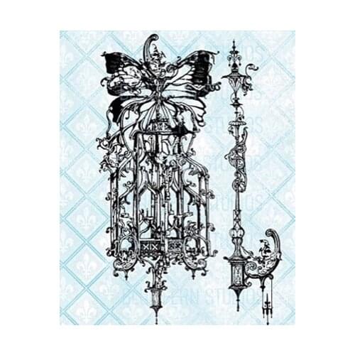 Background Clear Stamp for Scrapbooking Transparent Silicone Rubber DIY Photo Album Decor 0982