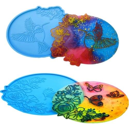 Glitter Hummingbird Epoxy Silicone Mold DIY Jewelry Accessories Tools Home Furnishing Table Strap Supplies