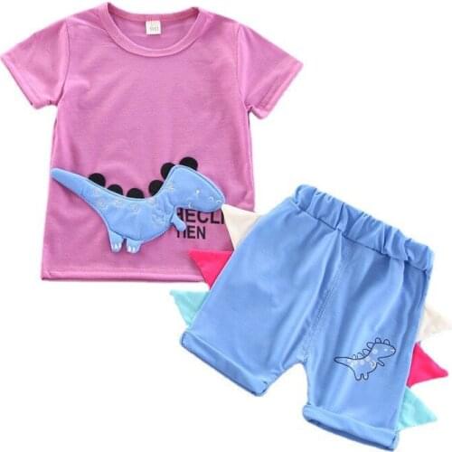 New Summer Baby Girls Clothes Suit Children Boys Cotton T-Shirt Shorts 2Pcs/Sets Toddler Casual Costume Outfits Kids Tracksuits