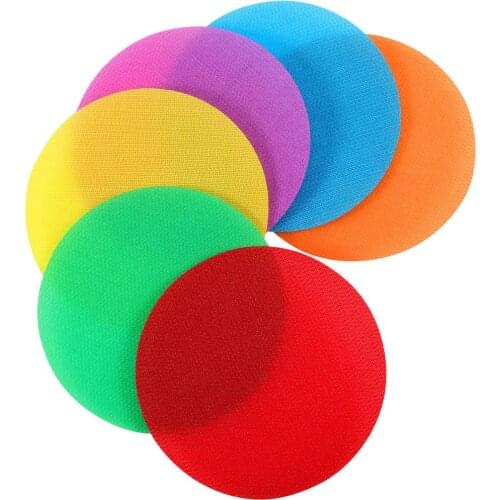 Hot 30/36PCS Classroom Magic Mark Its Sitting Carpet Spots to Educate Colorful Marker Round Carpet Stickers for baby room Decor