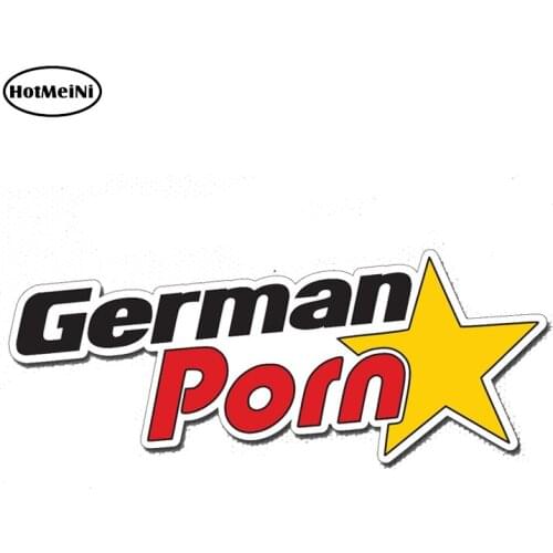 HotMeiNi 13cm x 5.3cm GERMAN PORN STAR Sticker Decal Vinyl Flag Car Bumper Trunk Styling Reflective Waterproof Car Sticker