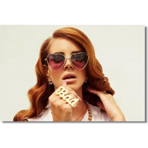 Lana Del Rey Pop Singer Star Room Club Cloth Silk Cloth Poster Art Bedroom Decoration