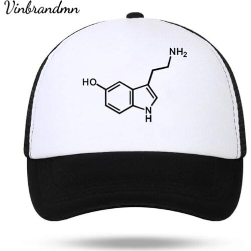 Molecule Acid Psychedelic Chemistry Men Baseball caps Printed Mens cap summer Mesh cap Molecule hat Custom sun shield visor hat