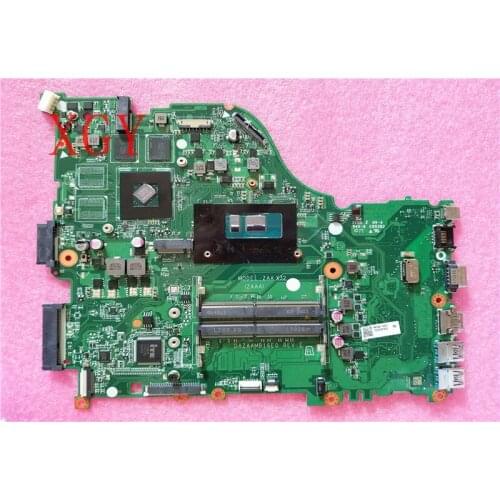 Original FOR Acer E5-575 E5-575G DAZAAMB16E0 Notebook Motherboard SR2ZU i5-7200U N16S-GTR-B-A2 GPU 100% perfeito trabalho