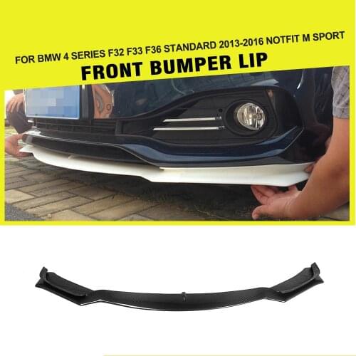 Carbon Fiber / FRP Front Bumper Lip Chin Spoiler for BMW 4 Series F32 F33 F36 Standard Bumper 2012 - 2016 Not for M Sport