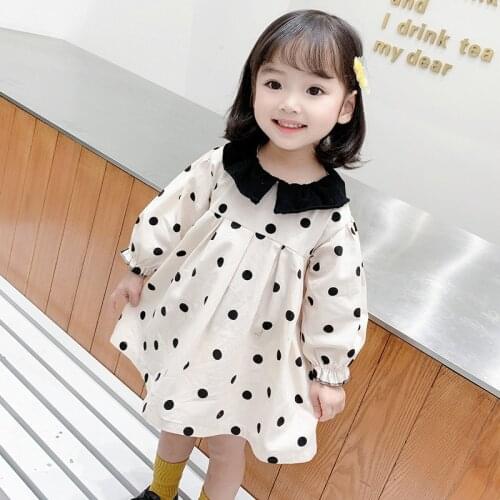 Girl Dress Kids Baby Gown 2021 Vintage Spring Autumn Toddler Outwear Party Wedding Princess Tutu Dresses Cotton Children Clothin
