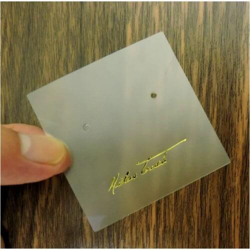 Custom printed logo pvc hang tag/gift swing tag/price hangtag
